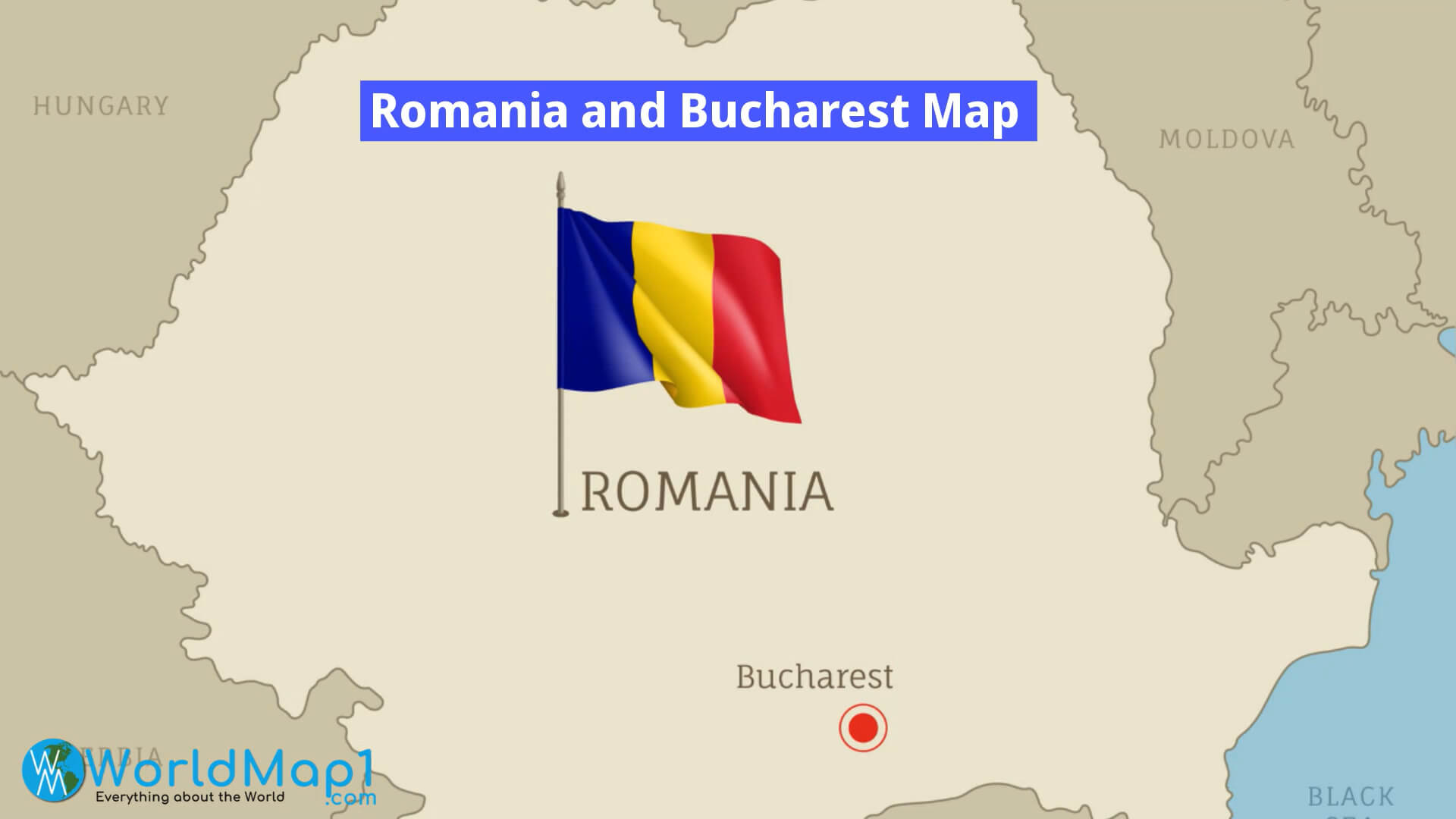 Karte von Rumänien und Bukarest
